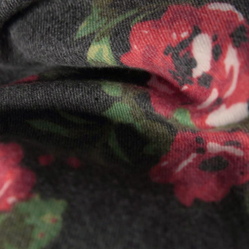 Écharpe enveloppante confortable pour l'automne et l'hiver Buddha Stones et fleurs de roses tibétaines  - image 13