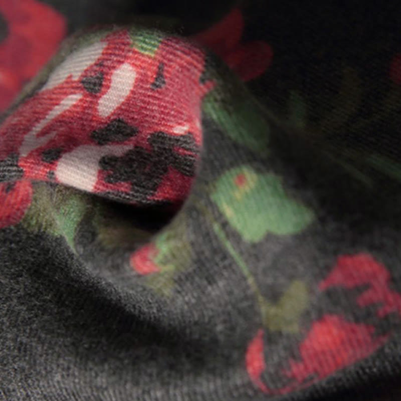 Écharpe enveloppante confortable pour l'automne et l'hiver Buddha Stones et fleurs de roses tibétaines  - image 10