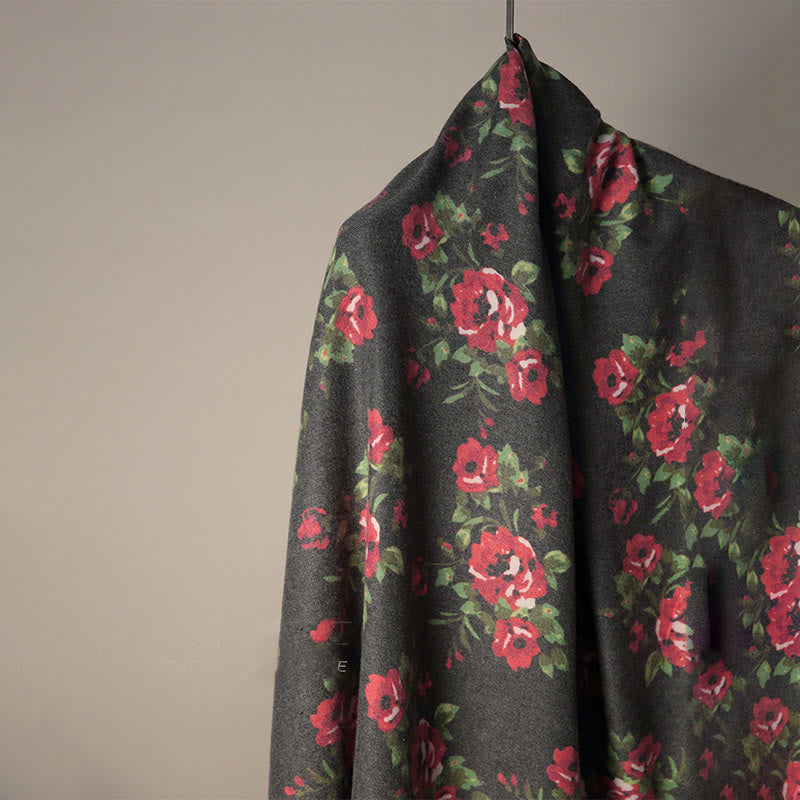 Écharpe enveloppante confortable pour l'automne et l'hiver Buddha Stones et fleurs de roses tibétaines  - image 8