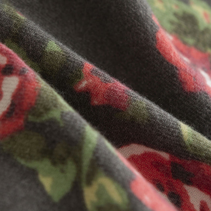 Écharpe enveloppante confortable pour l'automne et l'hiver Buddha Stones et fleurs de roses tibétaines  - image 16