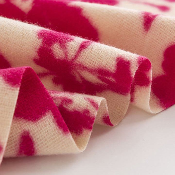 Écharpe enveloppante douce et chaude avec Buddha Stones et branches de fleurs de rose tibétaines - image 9