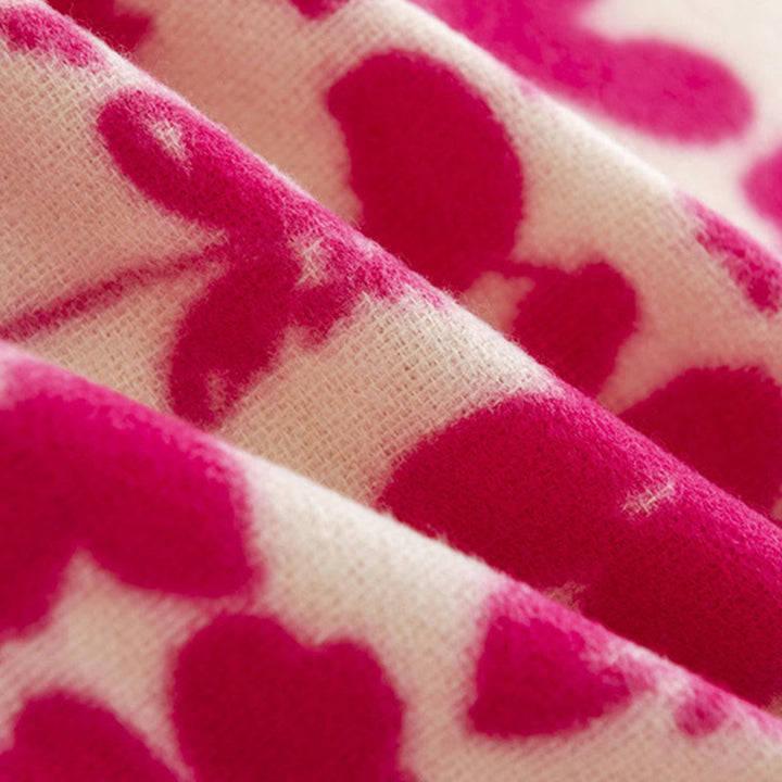 Écharpe enveloppante douce et chaude avec Buddha Stones et branches de fleurs de rose tibétaines - image 7