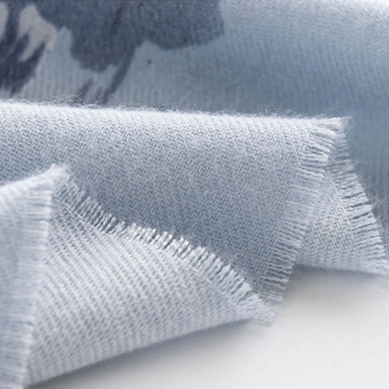 Châle tibétain en Buddha Stones , ethnique, rétro, imprimé rose, automne-hiver, écharpe chaude et confortable - image 7