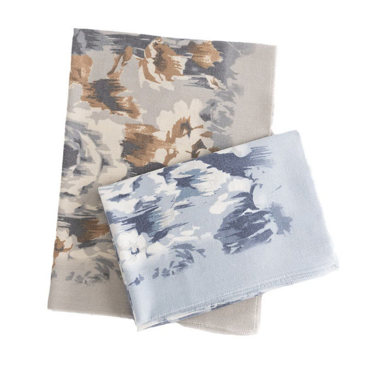 Châle tibétain en Buddha Stones , ethnique, rétro, imprimé rose, automne-hiver, écharpe chaude et confortable - image 11