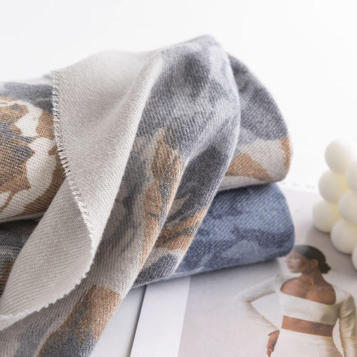 Châle tibétain en Buddha Stones , ethnique, rétro, imprimé rose, automne-hiver, écharpe chaude et confortable - image 10