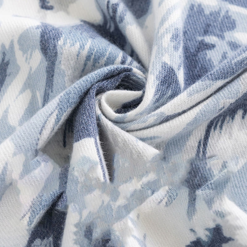 Châle tibétain en Buddha Stones , ethnique, rétro, imprimé rose, automne-hiver, écharpe chaude et confortable - image 5