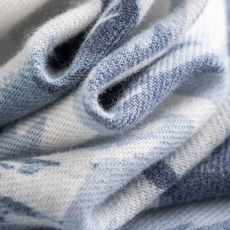 Châle tibétain en Buddha Stones , ethnique, rétro, imprimé rose, automne-hiver, écharpe chaude et confortable - image 4