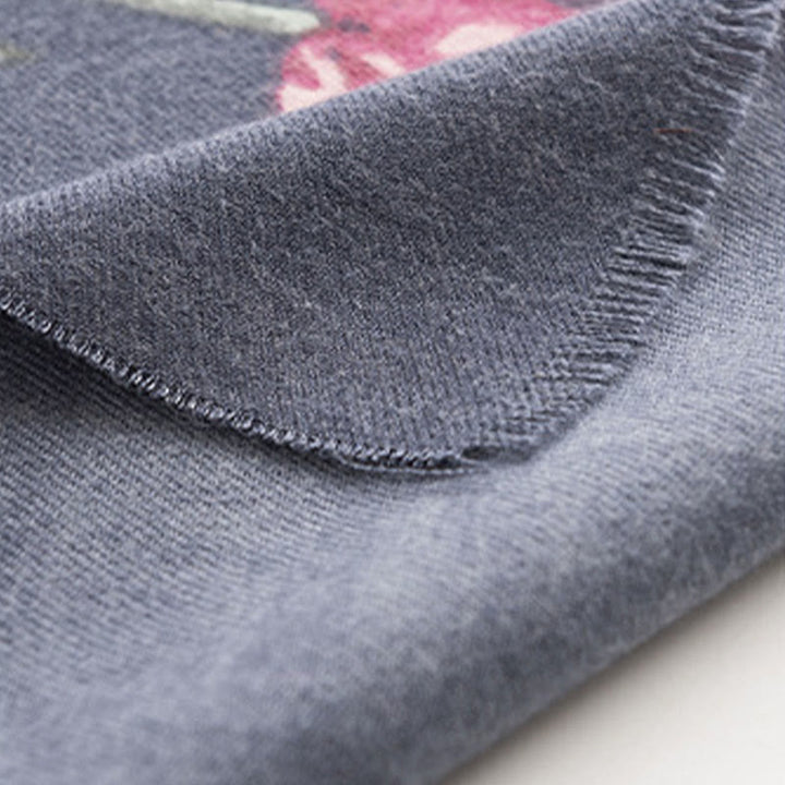 Châle tibétain en Buddha Stones, élégant, imprimé floral, automne hiver, doux et chaud, écharpe - image 13