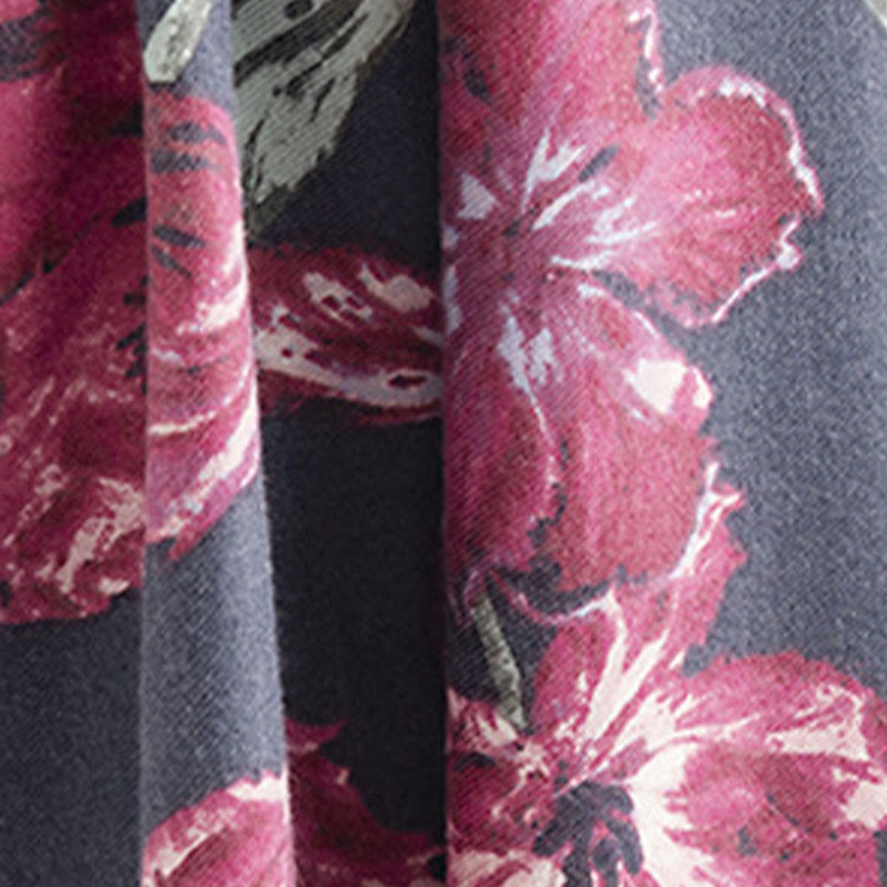 Châle tibétain en Buddha Stones, élégant, imprimé floral, automne hiver, doux et chaud, écharpe
