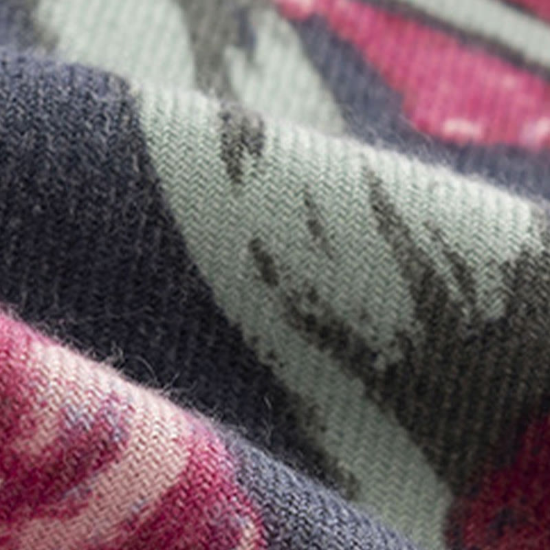 Châle tibétain en Buddha Stones, élégant, imprimé floral, automne hiver, doux et chaud, écharpe - image 11