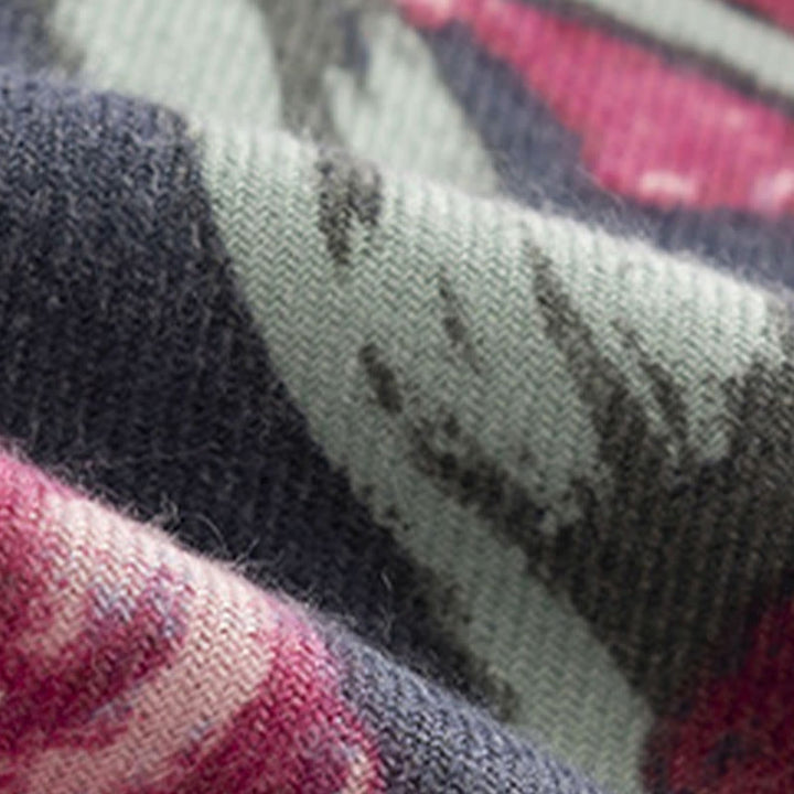 Châle tibétain en Buddha Stones, élégant, imprimé floral, automne hiver, doux et chaud, écharpe - image 11