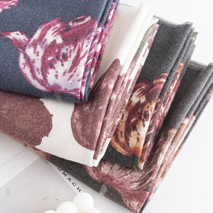 Châle tibétain en Buddha Stones, élégant, imprimé floral, automne hiver, doux et chaud, écharpe - image 14