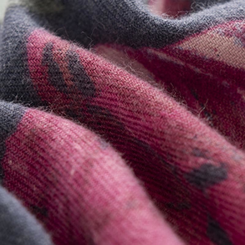 Châle tibétain en Buddha Stones, élégant, imprimé floral, automne hiver, doux et chaud, écharpe - image 10