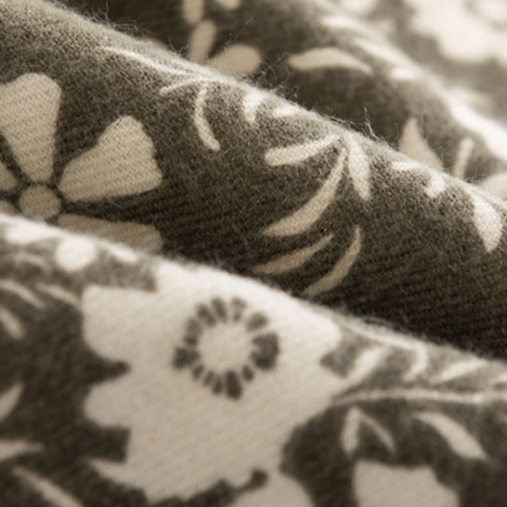 Châle tibétain en Buddha Stones , imprimé marguerite fraîche, écharpe de voyage douce et chaude pour l'automne et l'hiver - image 6