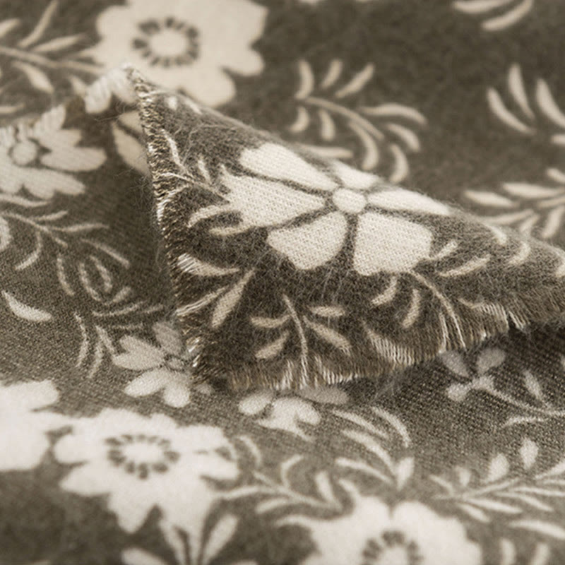 Châle tibétain en Buddha Stones , imprimé marguerite fraîche, écharpe de voyage douce et chaude pour l'automne et l'hiver - image 7