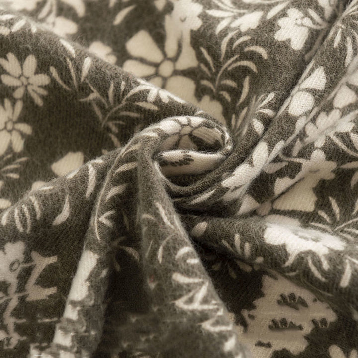 Châle tibétain en Buddha Stones , imprimé marguerite fraîche, écharpe de voyage douce et chaude pour l'automne et l'hiver - image 8