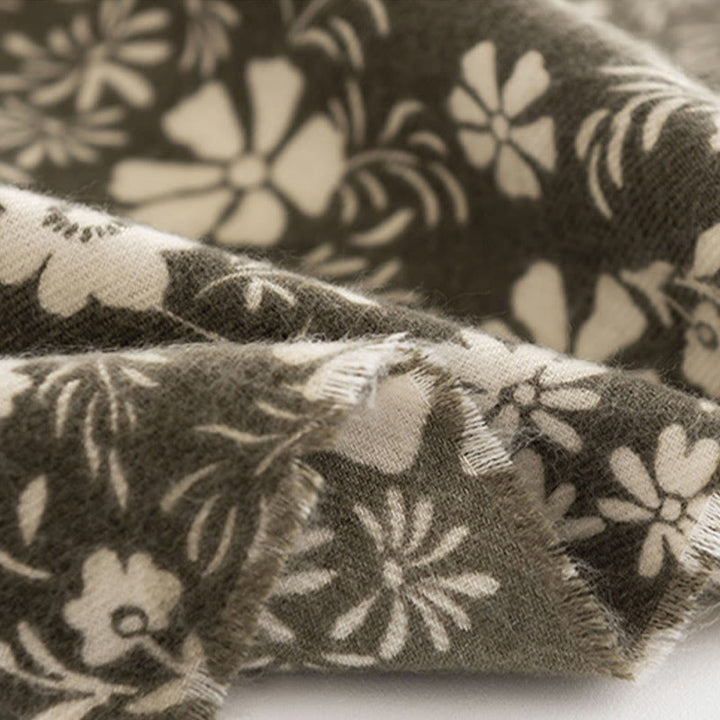 Châle tibétain en Buddha Stones , imprimé marguerite fraîche, écharpe de voyage douce et chaude pour l'automne et l'hiver - image 9