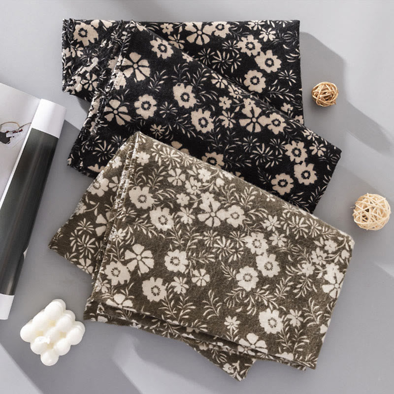 Châle tibétain en Buddha Stones , imprimé marguerite fraîche, écharpe de voyage douce et chaude pour l'automne et l'hiver - image 11