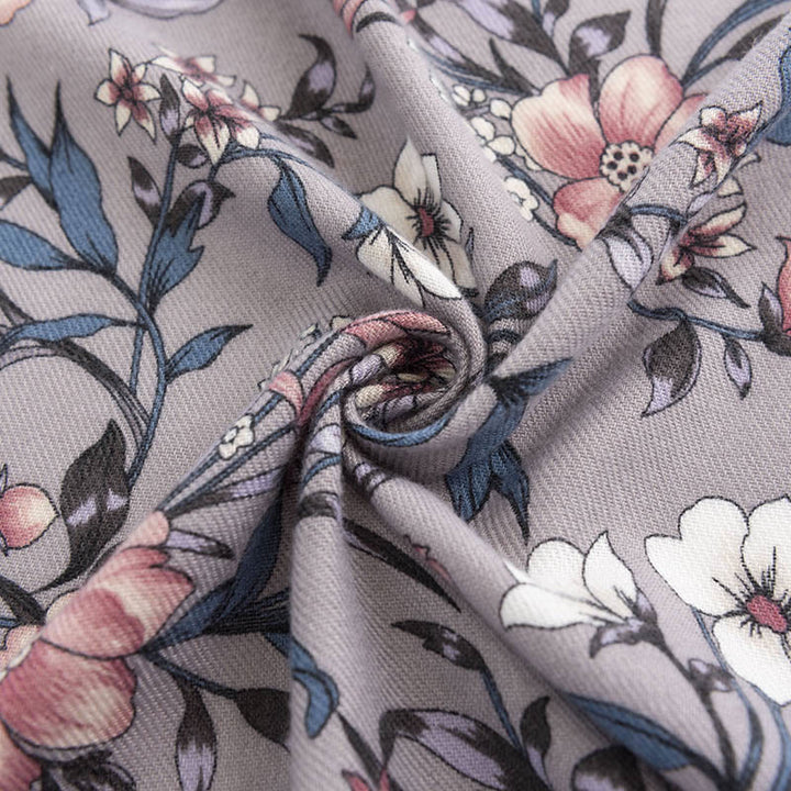 Buddha Stones rétro en fleurs de camélia Japonica imprimé automne hiver doux et chaud écharpe enveloppante - image 4