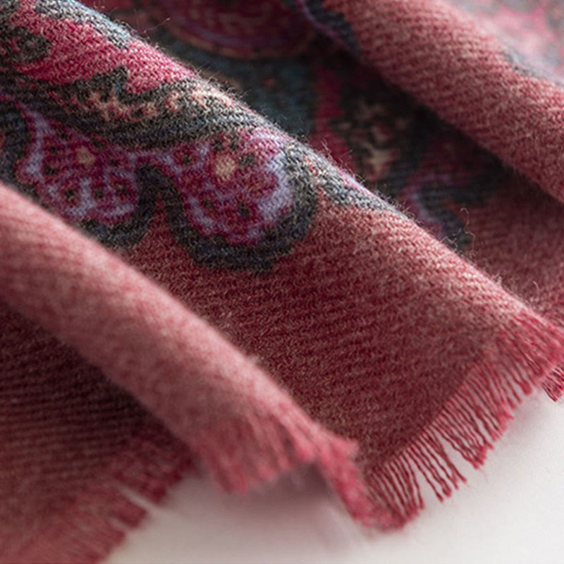 Châle imprimé cachemire tibétain Buddha Stones pour l'automne et l'hiver, écharpe douce et chaude - image 8