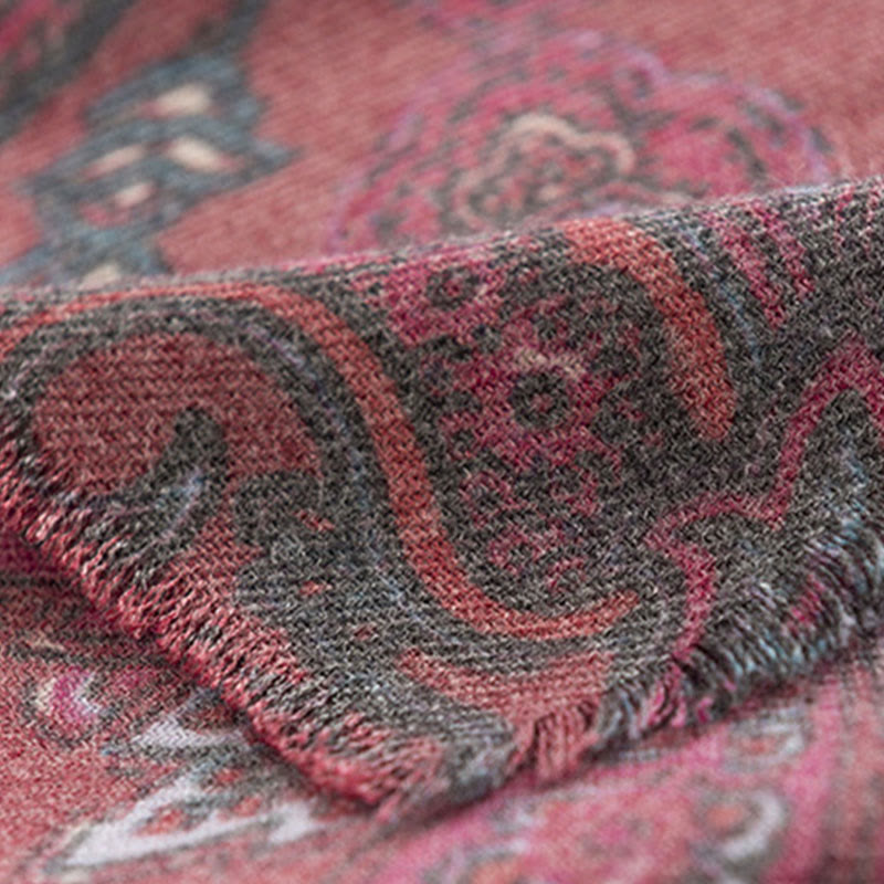 Châle imprimé cachemire tibétain Buddha Stones pour l'automne et l'hiver, écharpe douce et chaude - image 6