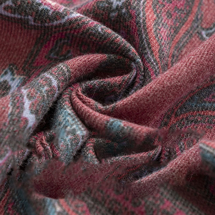 Châle imprimé cachemire tibétain Buddha Stones pour l'automne et l'hiver, écharpe douce et chaude - image 5