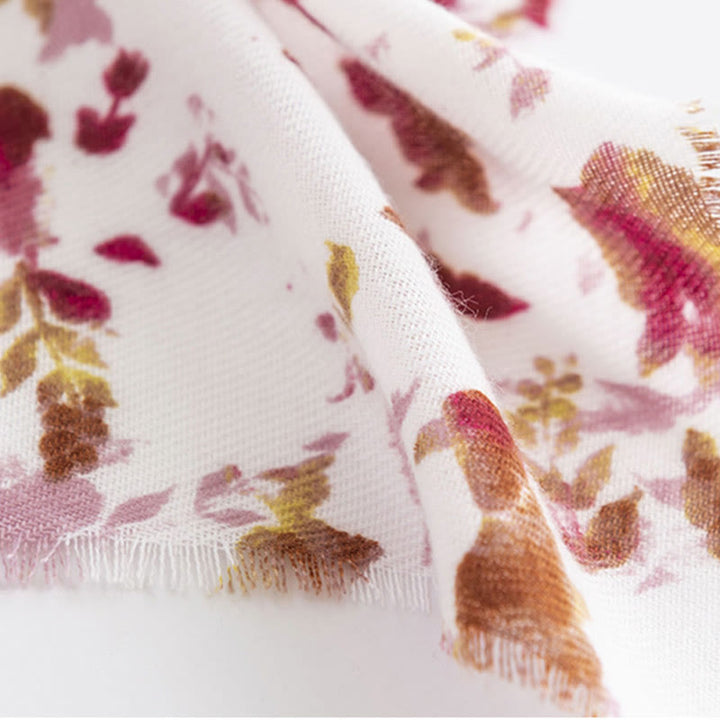 Écharpe de voyage chaude et confortable avec imprimé floral tibétain et Buddha Stones - image 8