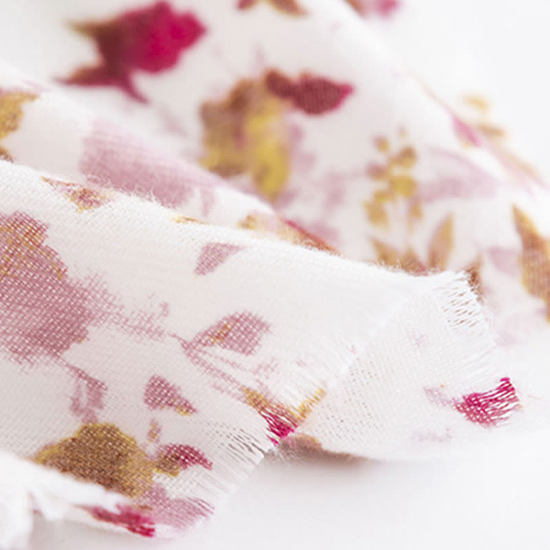 Écharpe de voyage chaude et confortable avec imprimé floral tibétain et Buddha Stones - image 9