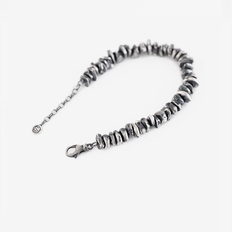 Bracelet de protection en argent sterling 999 Buddha Stones et petit changement de forme