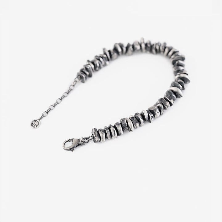 Bracelet de protection en argent sterling 999 Buddha Stones et petit changement de forme
