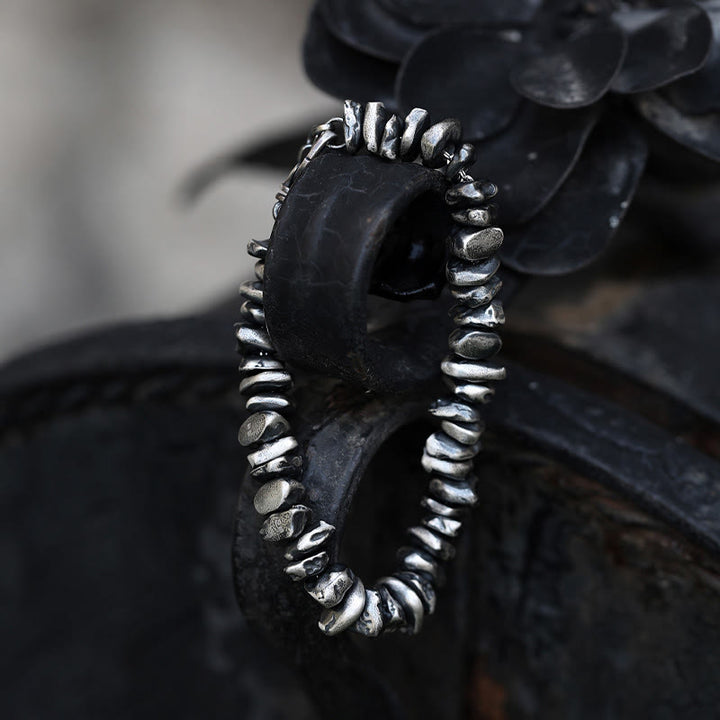 Bracelet de protection en argent sterling 999 Buddha Stones et petit changement de forme