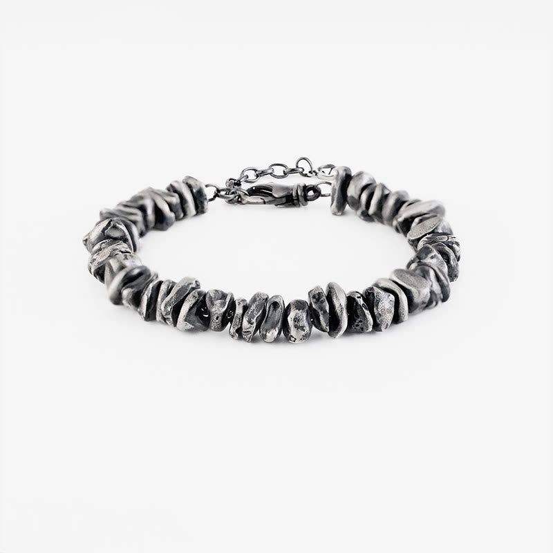 Bracelet de protection en argent sterling 999 Buddha Stones et petit changement de forme - image 1