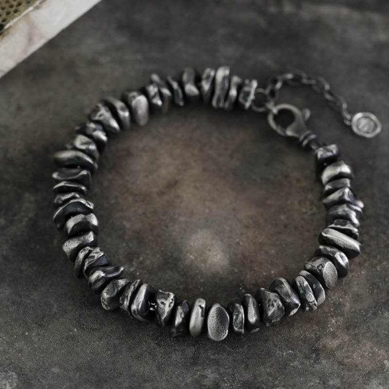Bracelet de protection en argent sterling 999 Buddha Stones et petit changement de forme