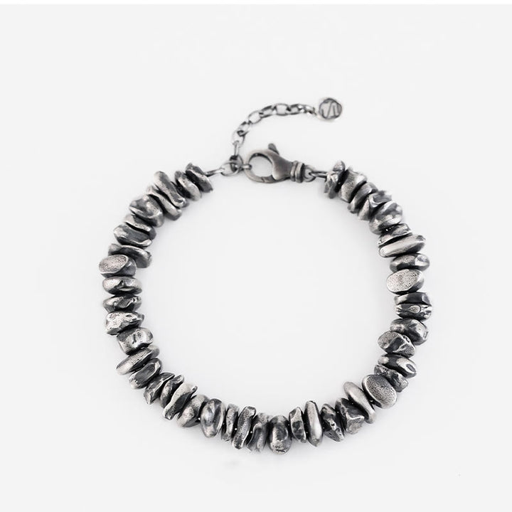 Bracelet de protection en argent sterling 999 Buddha Stones et petit changement de forme