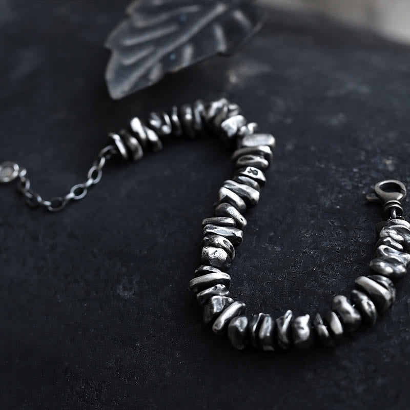 Bracelet de protection en argent sterling 999 Buddha Stones et petit changement de forme