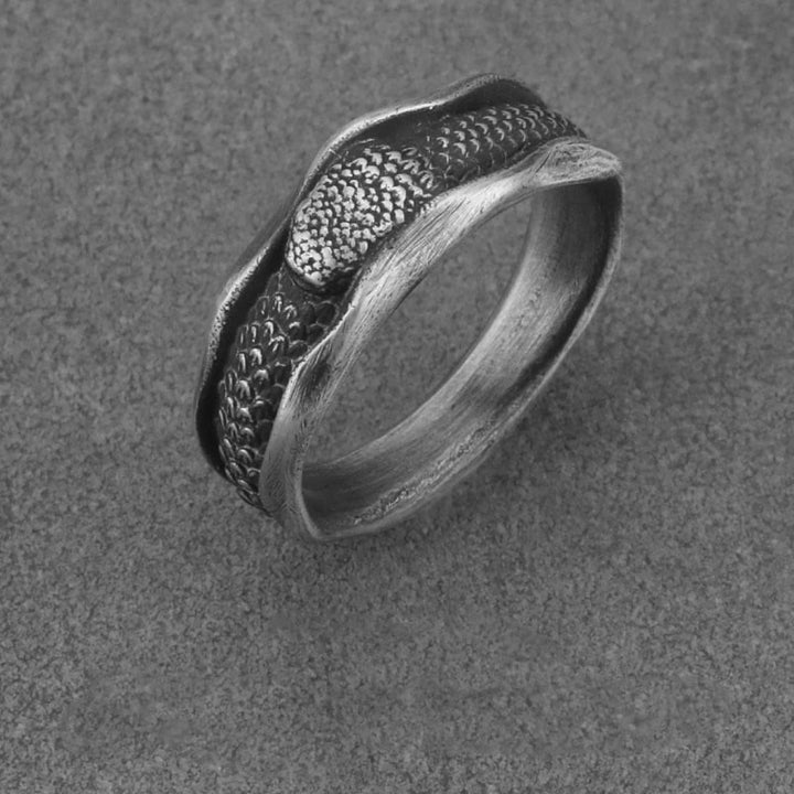 Bague de protection en argent sterling 999 en forme de serpent de Buddha Stones - image 13