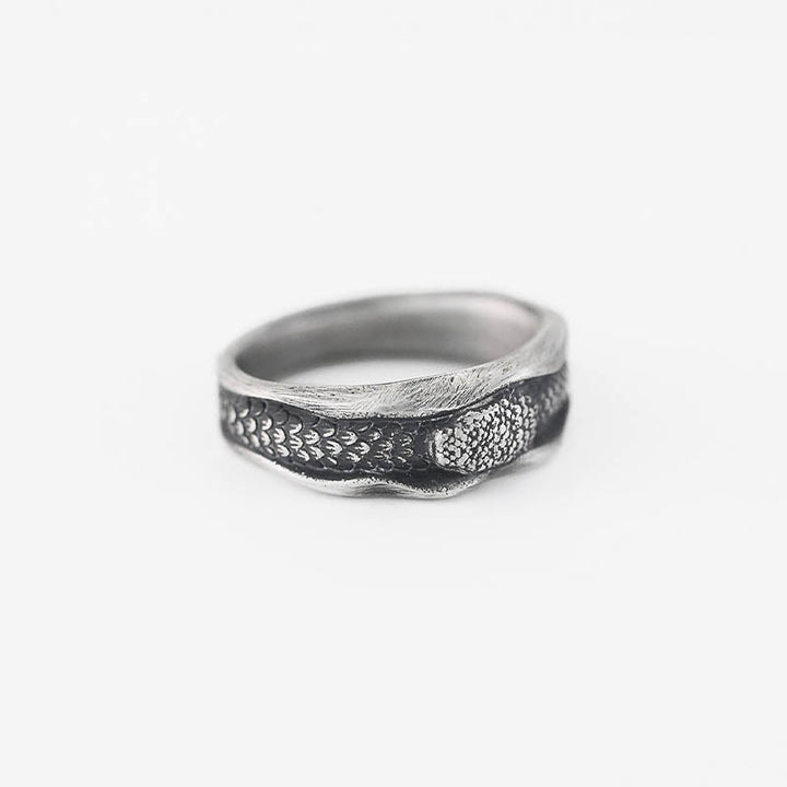 Bague de protection en argent sterling 999 en forme de serpent de Buddha Stones - image 3