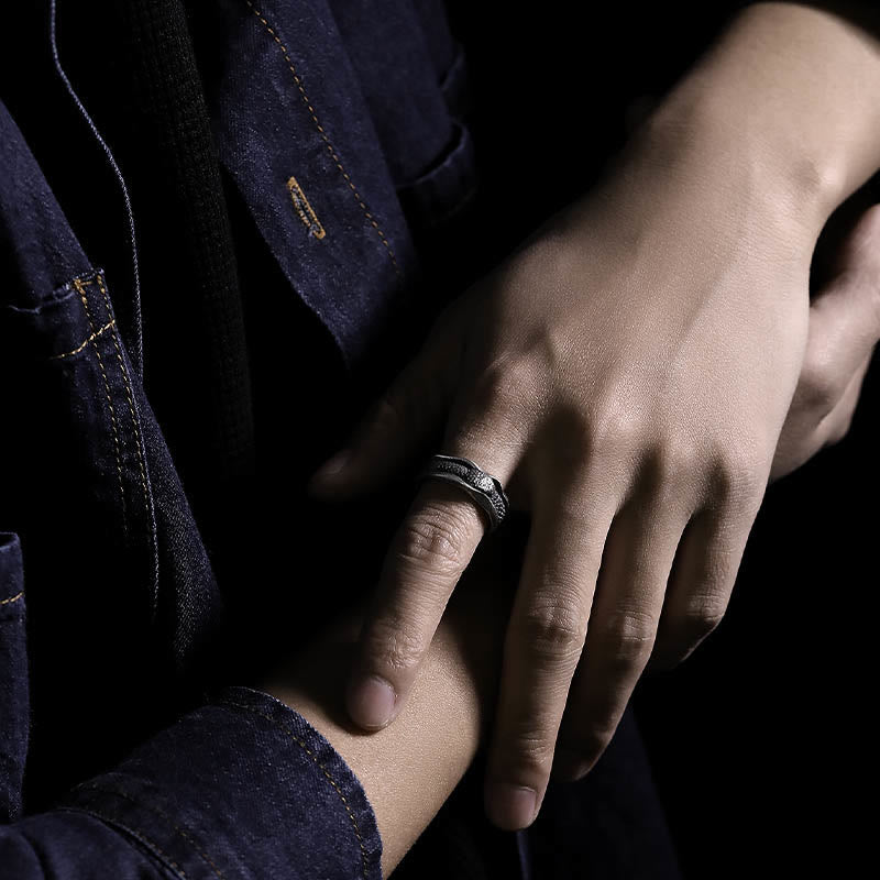 Bague de protection en argent sterling 999 en forme de serpent de Buddha Stones - image 16