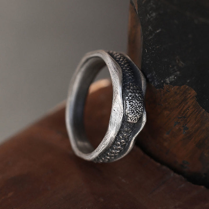 Bague de protection en argent sterling 999 en forme de serpent de Buddha Stones - image 10