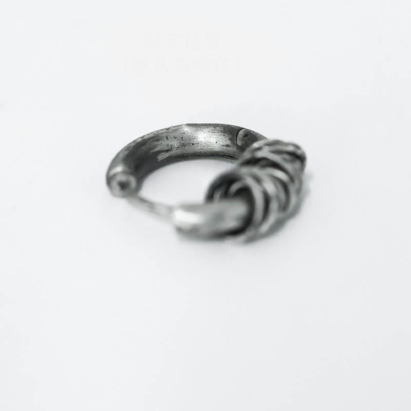 Boucles d'oreilles de protection martelées à la main en argent sterling 925 Buddha Stones  - image 10