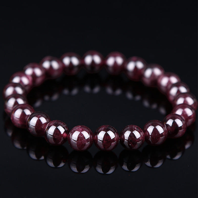 Bracelet Passion en perles de grenat naturel Buddha Stones - image 6