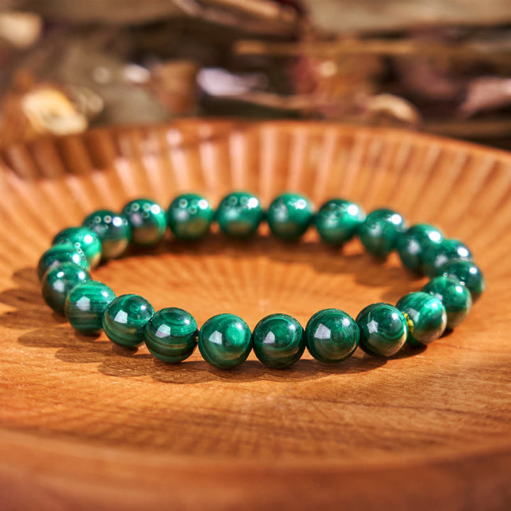Bracelet de soutien pour l'équilibre et le calme de la série verte Love Self de Buddha Stones