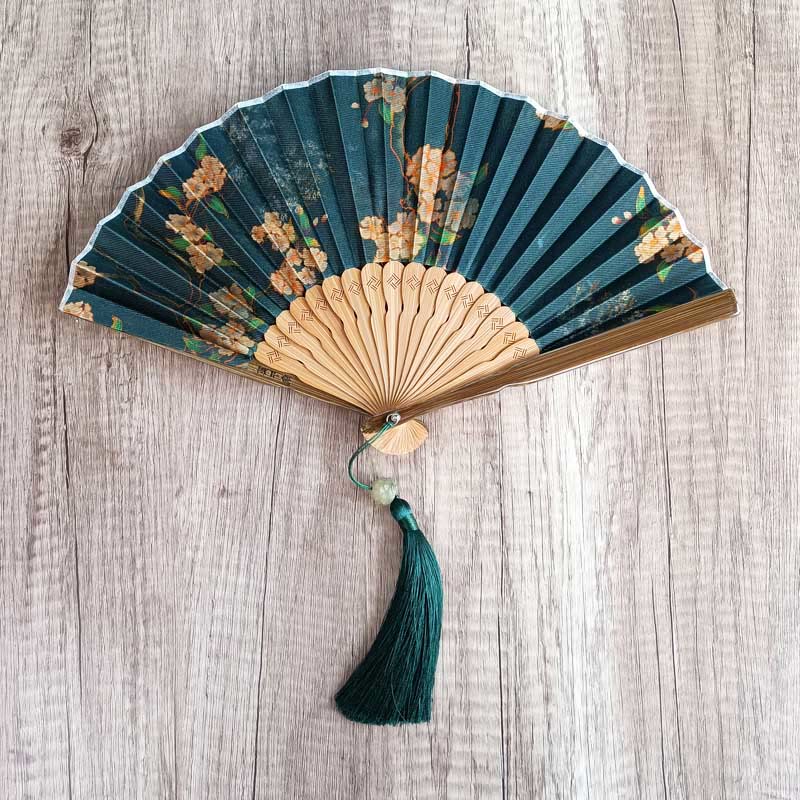 Buddha Stones de bambou en soie Xiangyunsha - Fleur jaune 21 cm - image 0