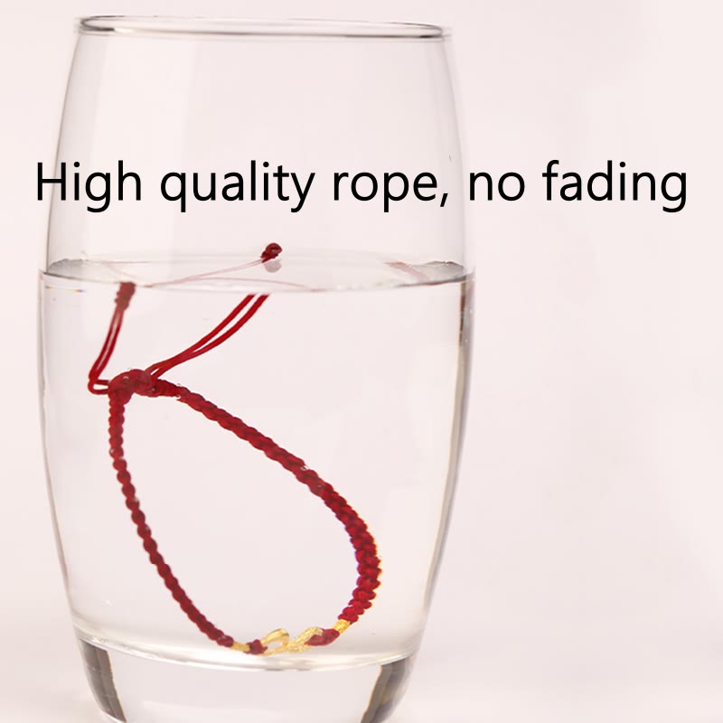 Bracelet porte-bonheur fait main en or 999 Buddha Stones Année du serpent Nœud éternel sans fin Infini - image 3