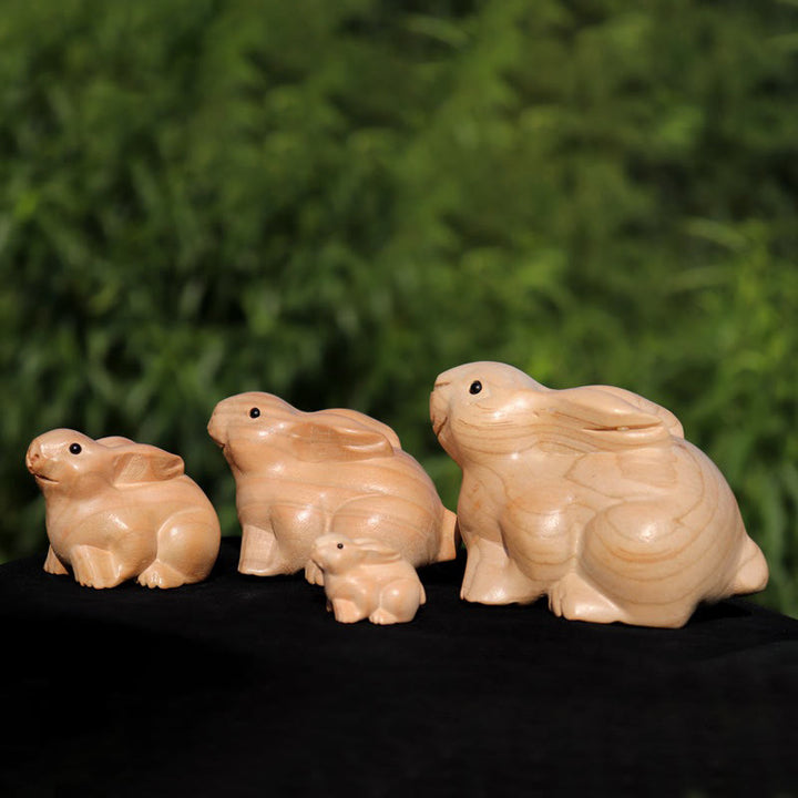 Buddha Stones Année du serpent Caractère du zodiaque chinois Fu Statue en bois de pêche Décoration de la maison