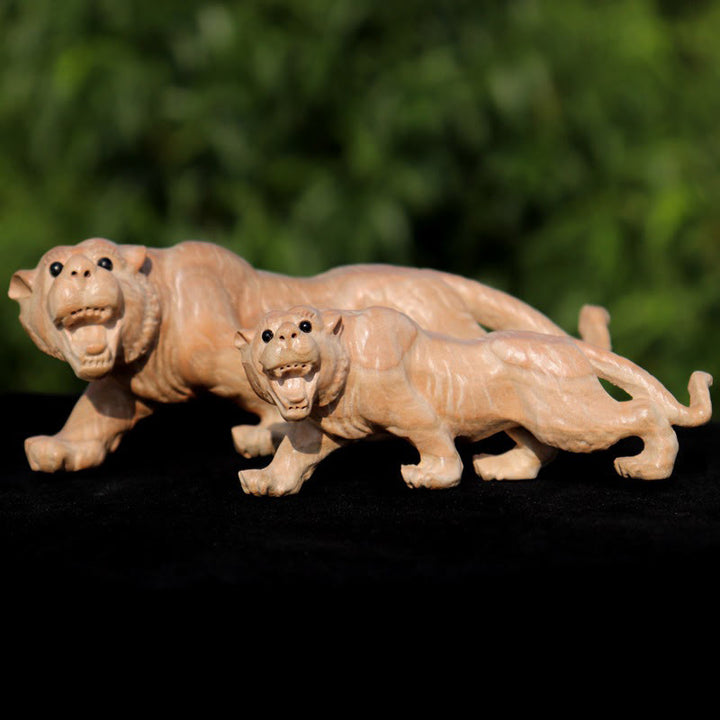 Buddha Stones Année du serpent Caractère du zodiaque chinois Fu Statue en bois de pêche Décoration de la maison - image 13