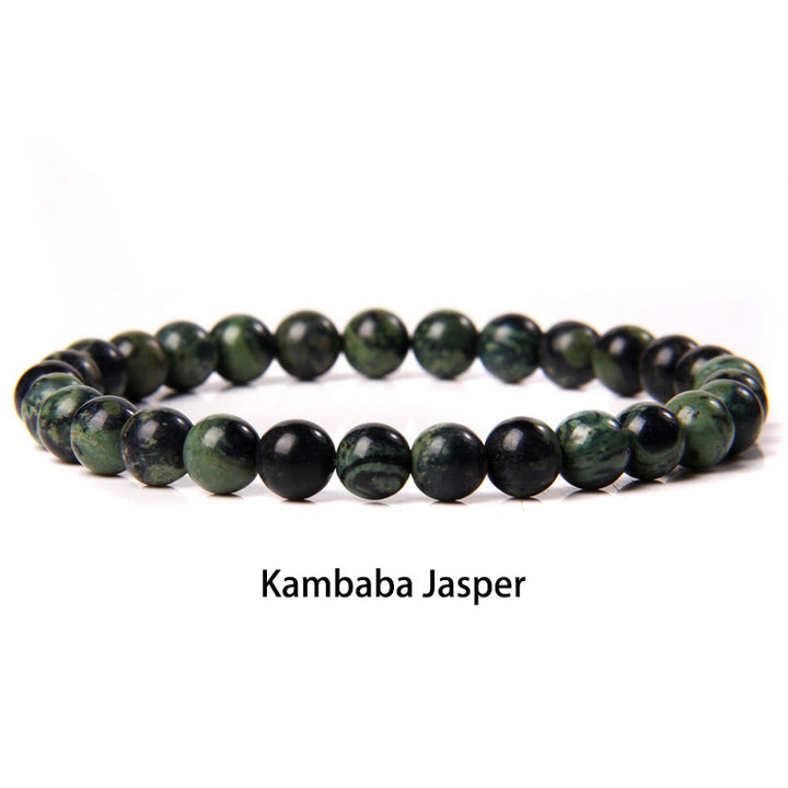 Buddha Stones 6 mm Diverses pierres Cristal Noir Paillettes Pierres Oeil de Tigre Rouge Bracelet de Protection