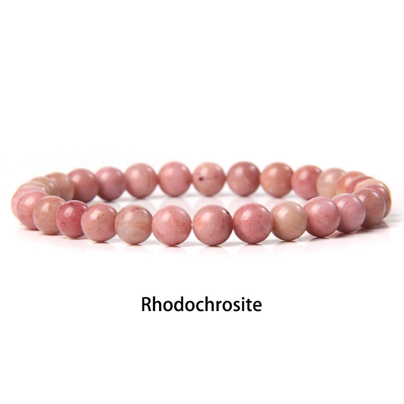 Buddha Stones 6 mm Diverses pierres Cristal Noir Paillettes Pierres Oeil de Tigre Rouge Bracelet de Protection