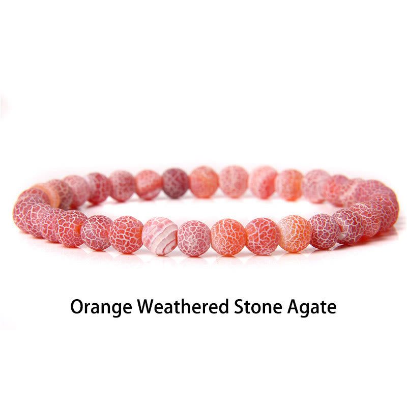 Buddha Stones 6 mm Diverses pierres Cristal Noir Paillettes Pierres Oeil de Tigre Rouge Bracelet de Protection
