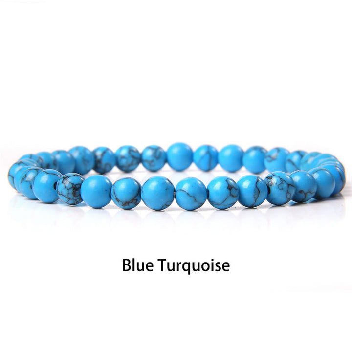 Buddha Stones 6 mm Diverses pierres Cristal Noir Paillettes Pierres Oeil de Tigre Rouge Bracelet de Protection